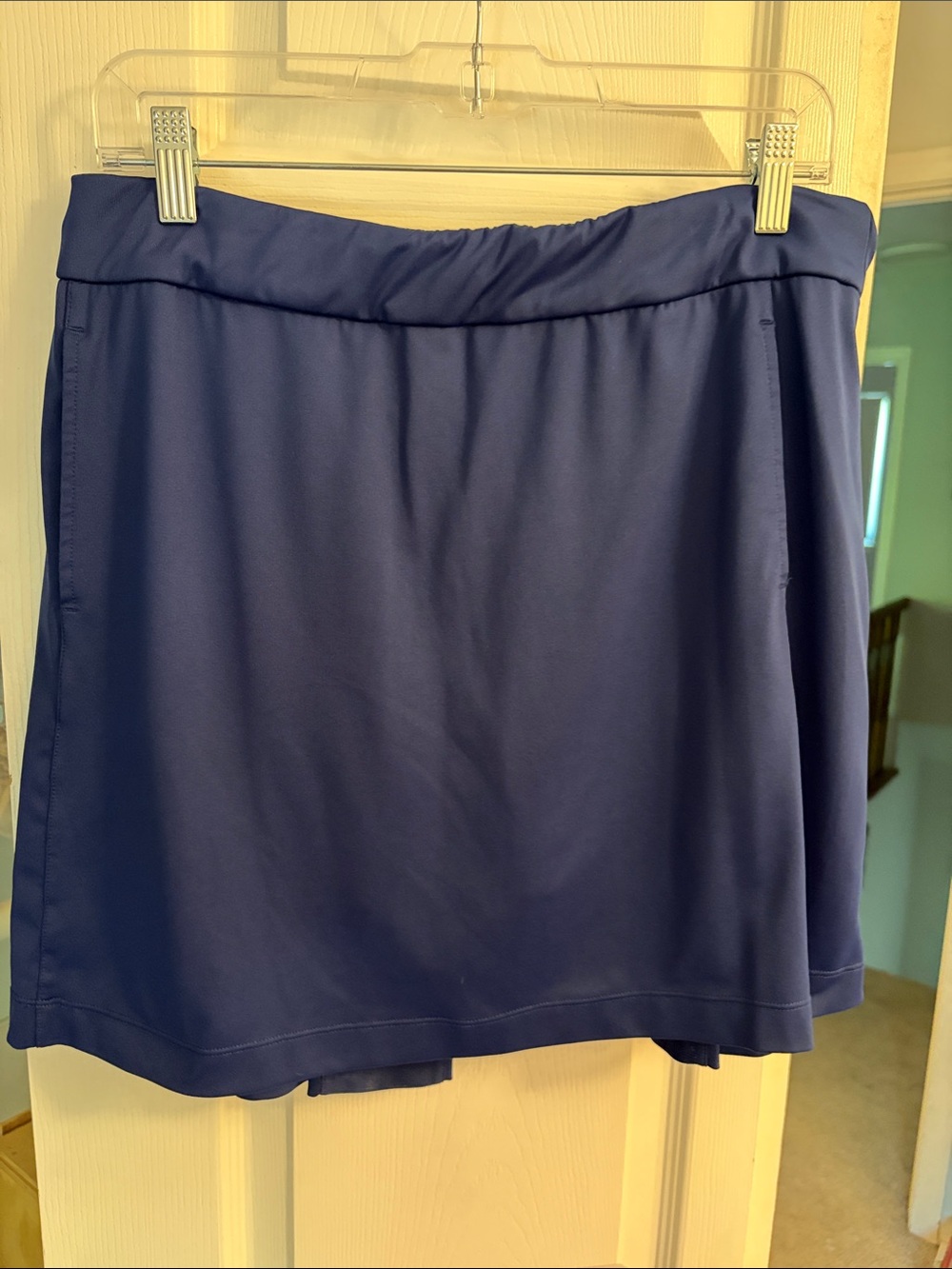 Women’s Navy Performance Mini Skirt - Pull-On Active Style